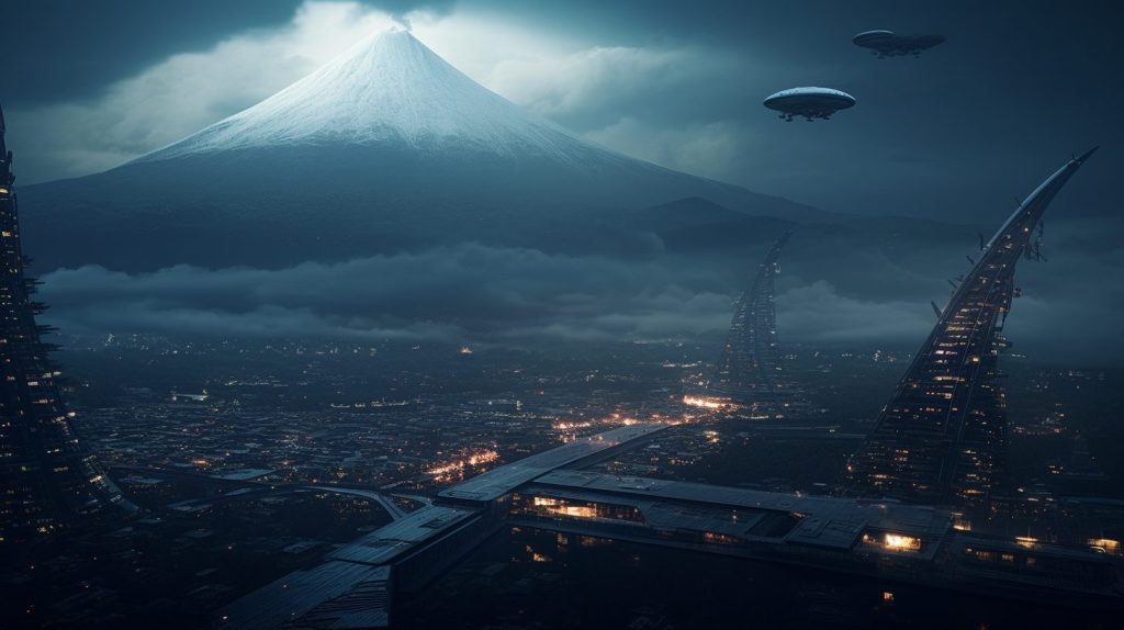 The City of Mount Fuji AI Artwork 31