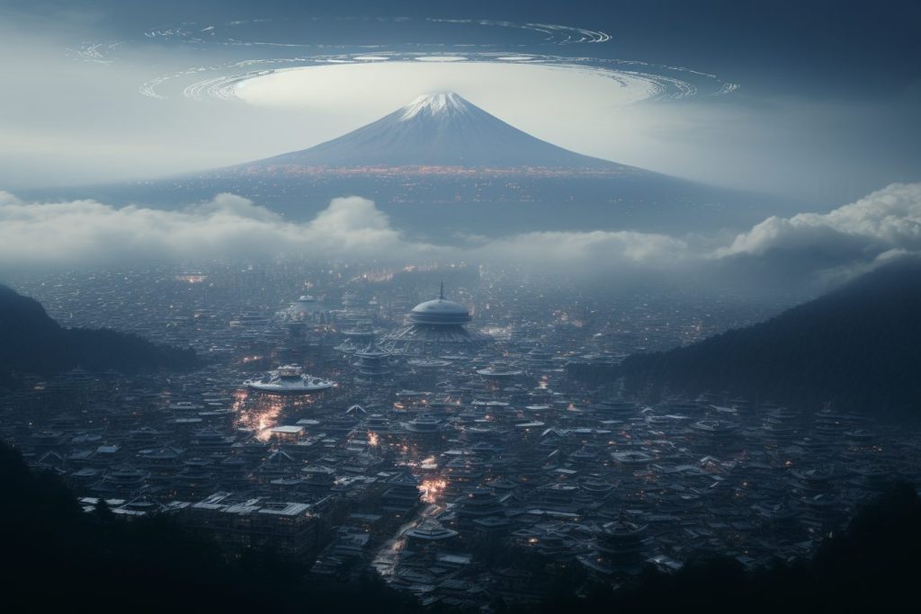 The City of Mount Fuji AI Artwork 32