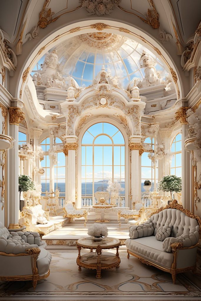 A Baroque-Style Apartment Home Interior Design AI Artwork 28