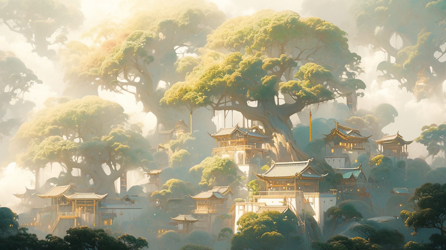 A Misty and Mystical Village