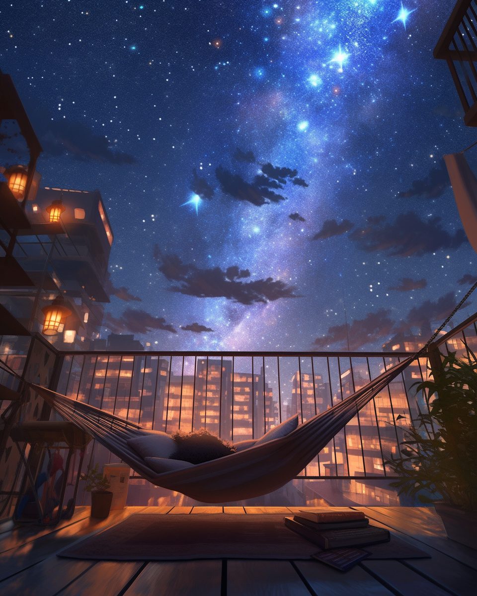 Cozy Roftp A View of the Stars from a Cozy Rooftop
