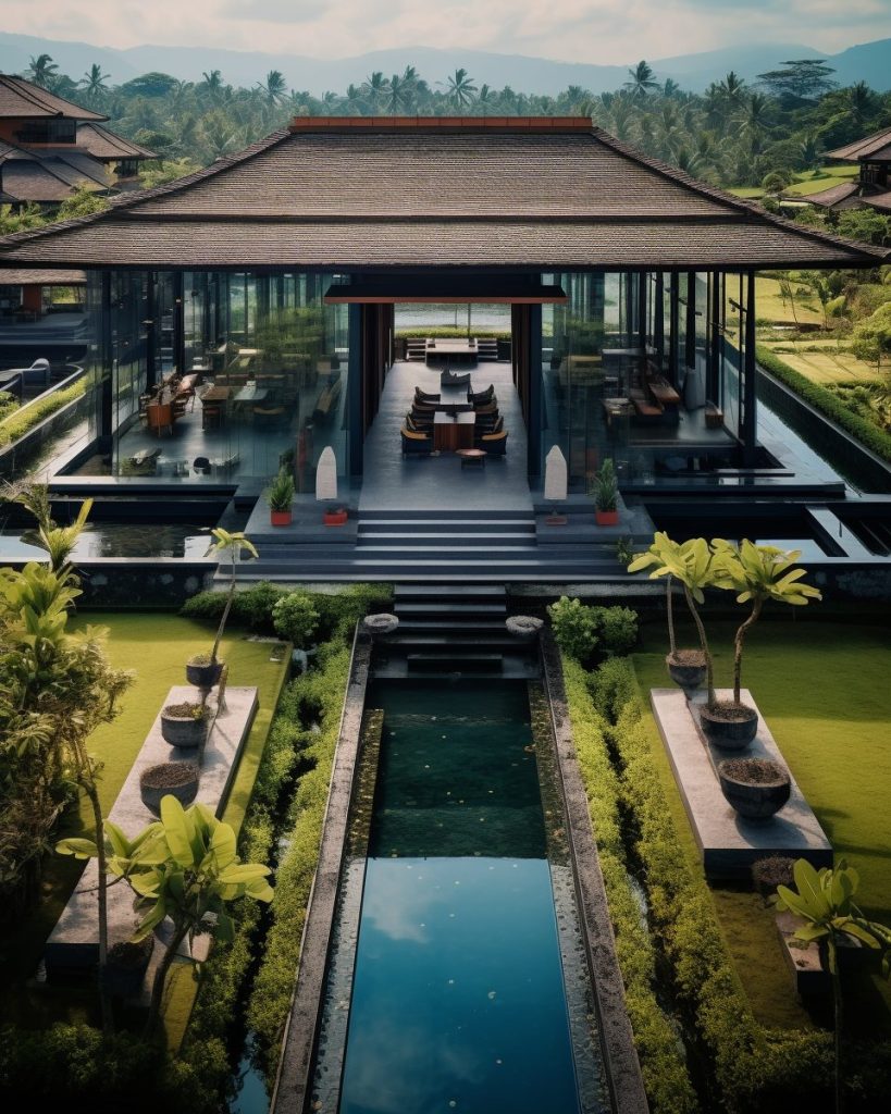 Beautiful Mansions With Southeast Asian Vibes AI Artwork 18