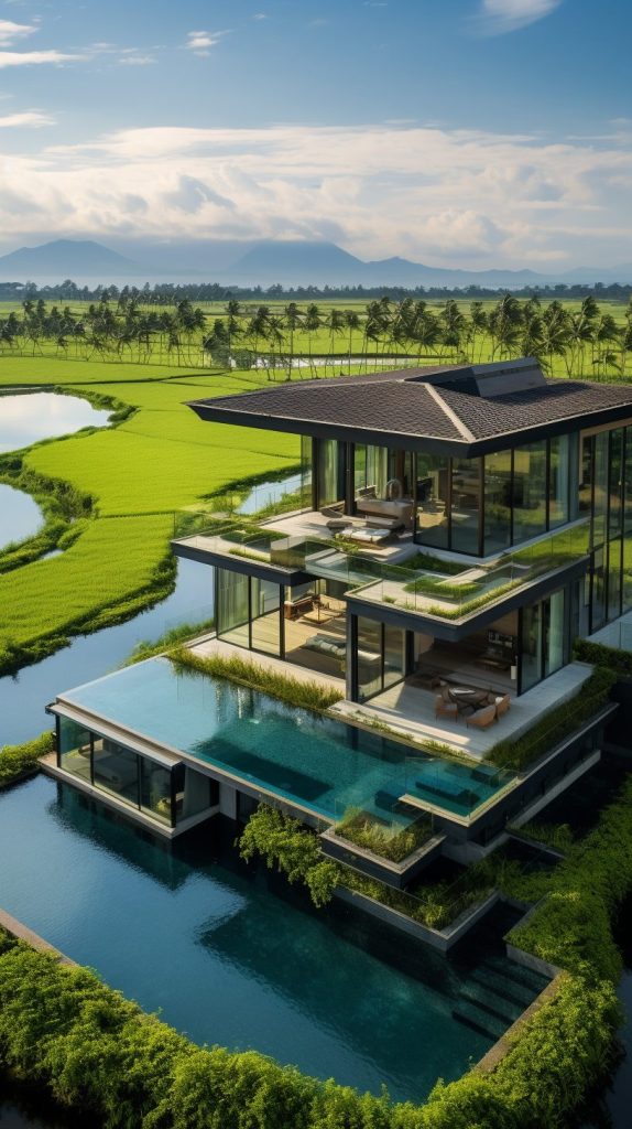 Beautiful Mansions With Southeast Asian Vibes AI Artwork 3