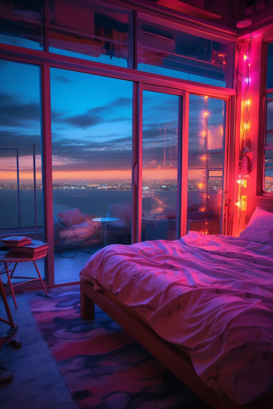 Cyberpunk Waterfront Living with a View - Living With A View
