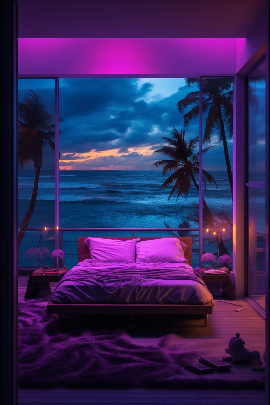 Picture of Cyberpunk Waterfront Living with a View