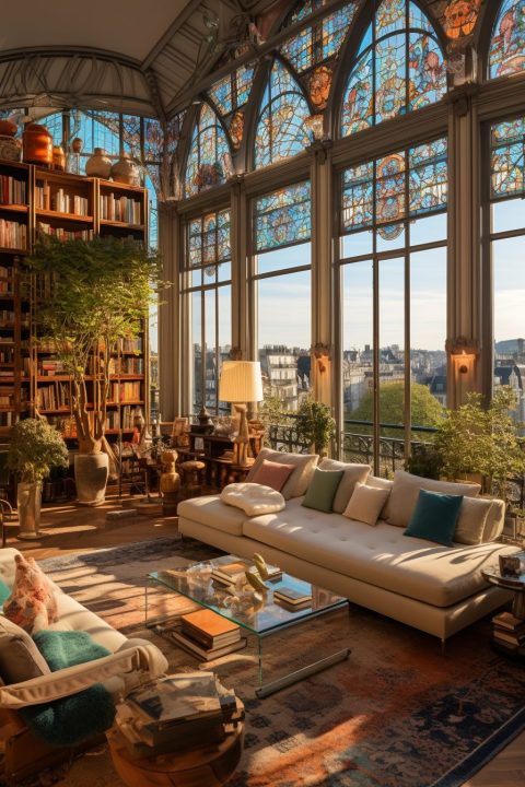 Picture of High-Ceiling Apartment with an Art Nouveau Interior Design Style