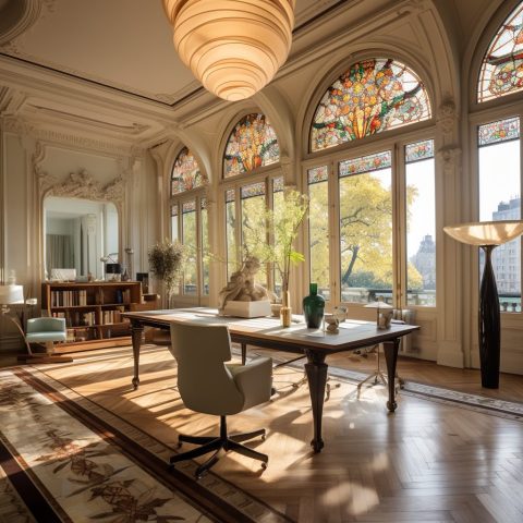 Picture of High-Ceiling Apartment with an Art Nouveau Interior Design Style