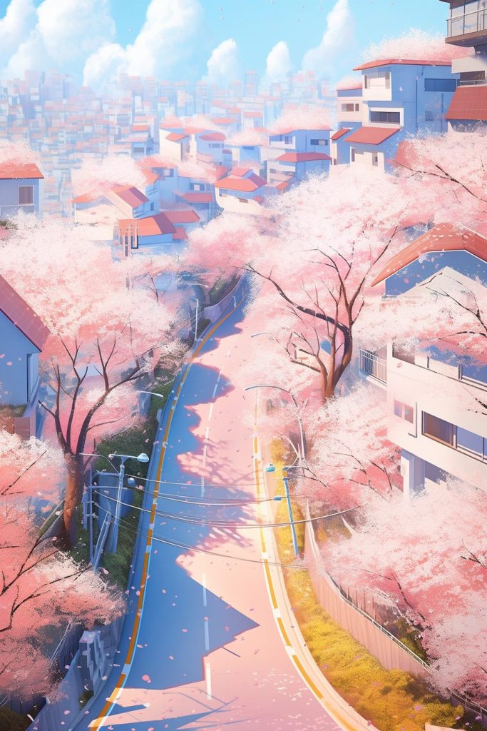 The Winding Roads of Tokyo Suburbs AI Artwork 31