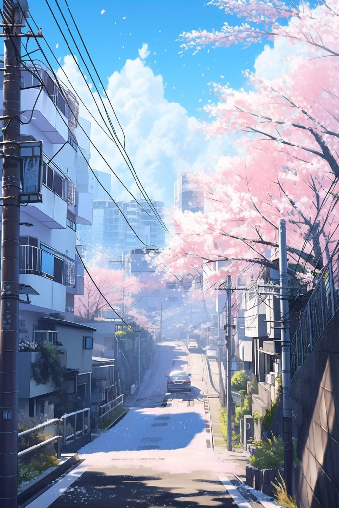 The Winding Roads of Tokyo Suburbs AI Artwork 4