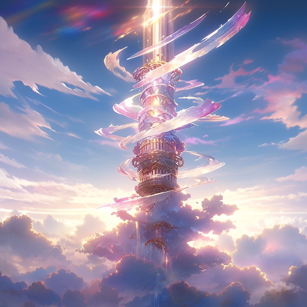 Towers in the Clouds AI Artwork 2