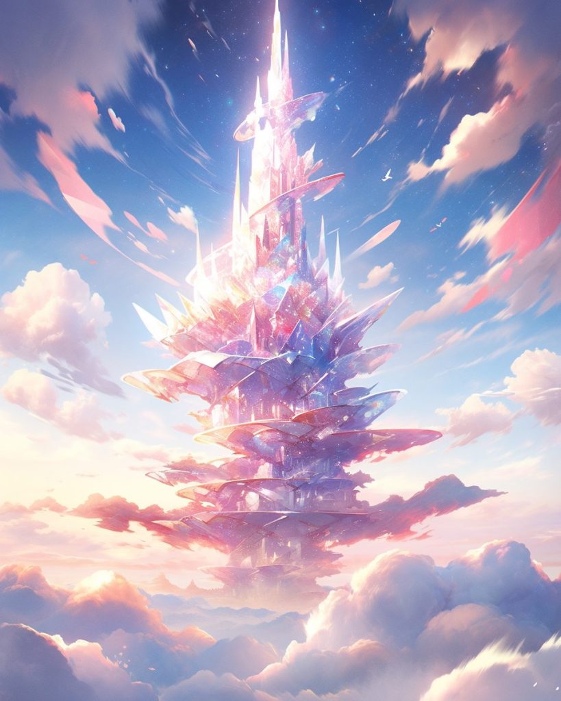 Towers in the Clouds AI Artwork 24