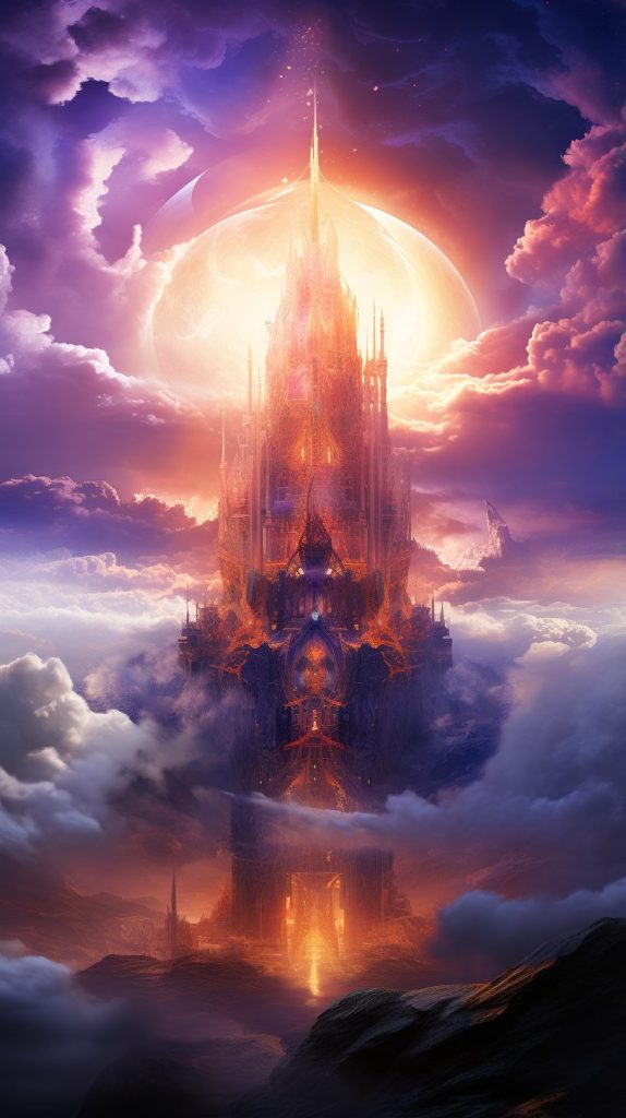 Towers in the Clouds AI Artwork 25