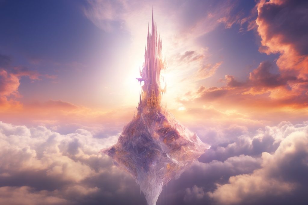 Towers in the Clouds AI Artwork 26