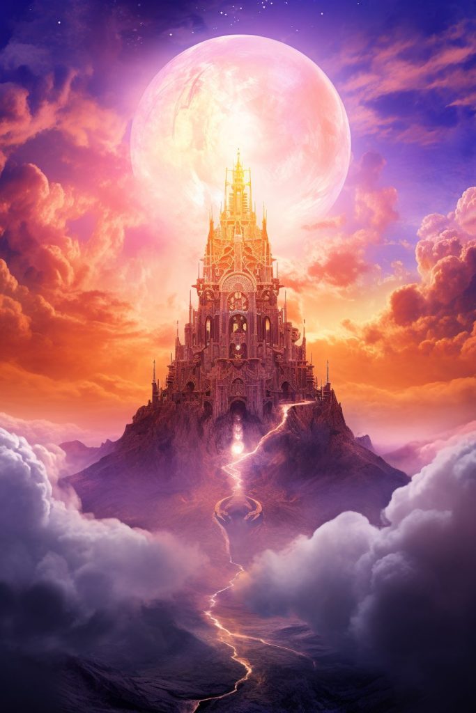 Towers in the Clouds AI Artwork 4