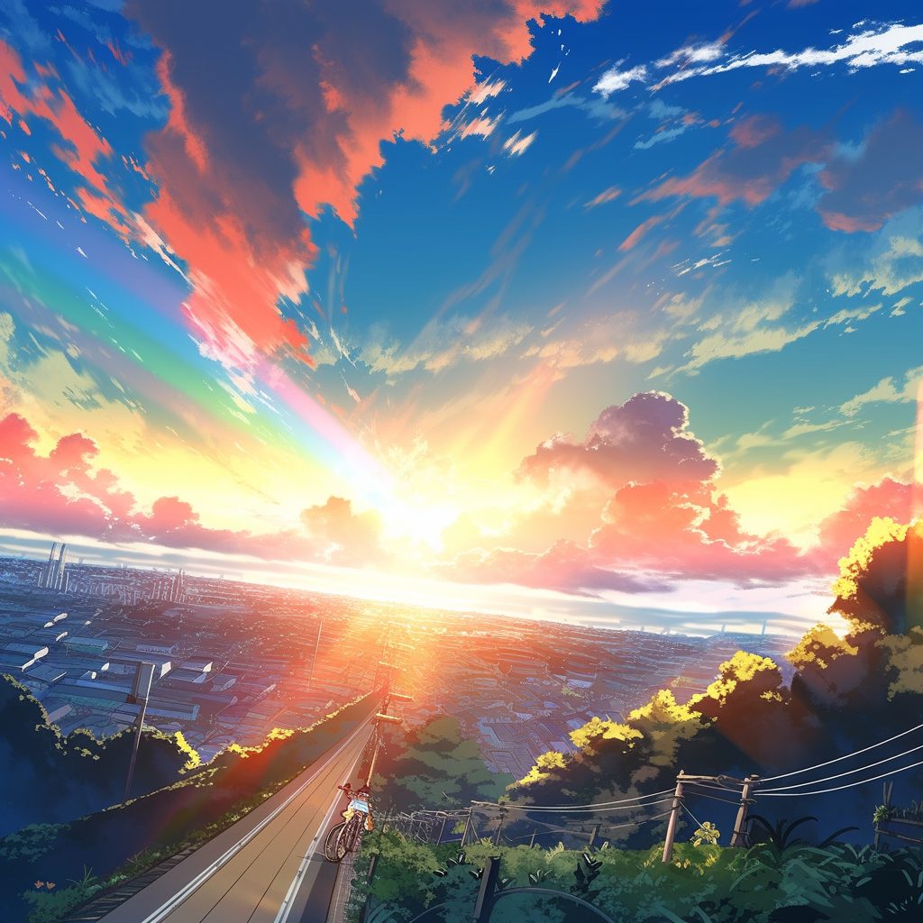 Cycling Through the Tokyo Suburbs AI Artwork 13