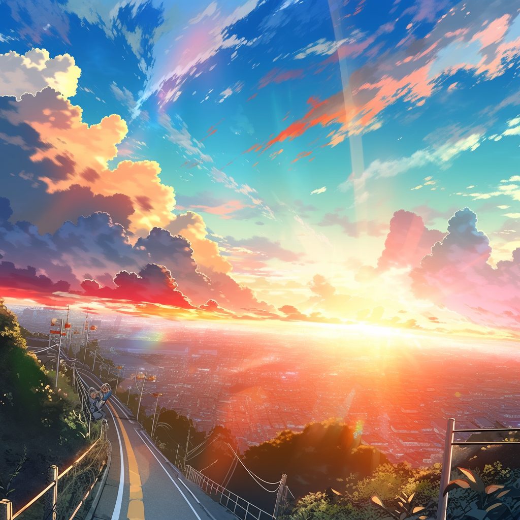 Cycling Through the Tokyo Suburbs AI Artwork 14