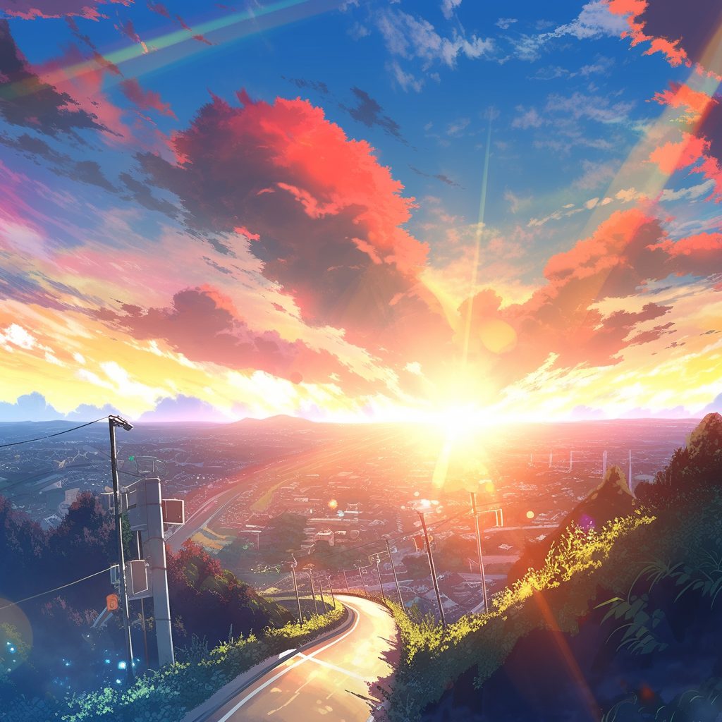 Cycling Through the Tokyo Suburbs AI Artwork 6