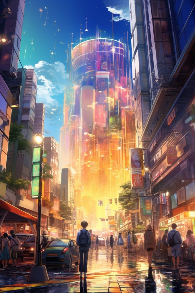 The City of Colors and Lights AI Artwork 10
