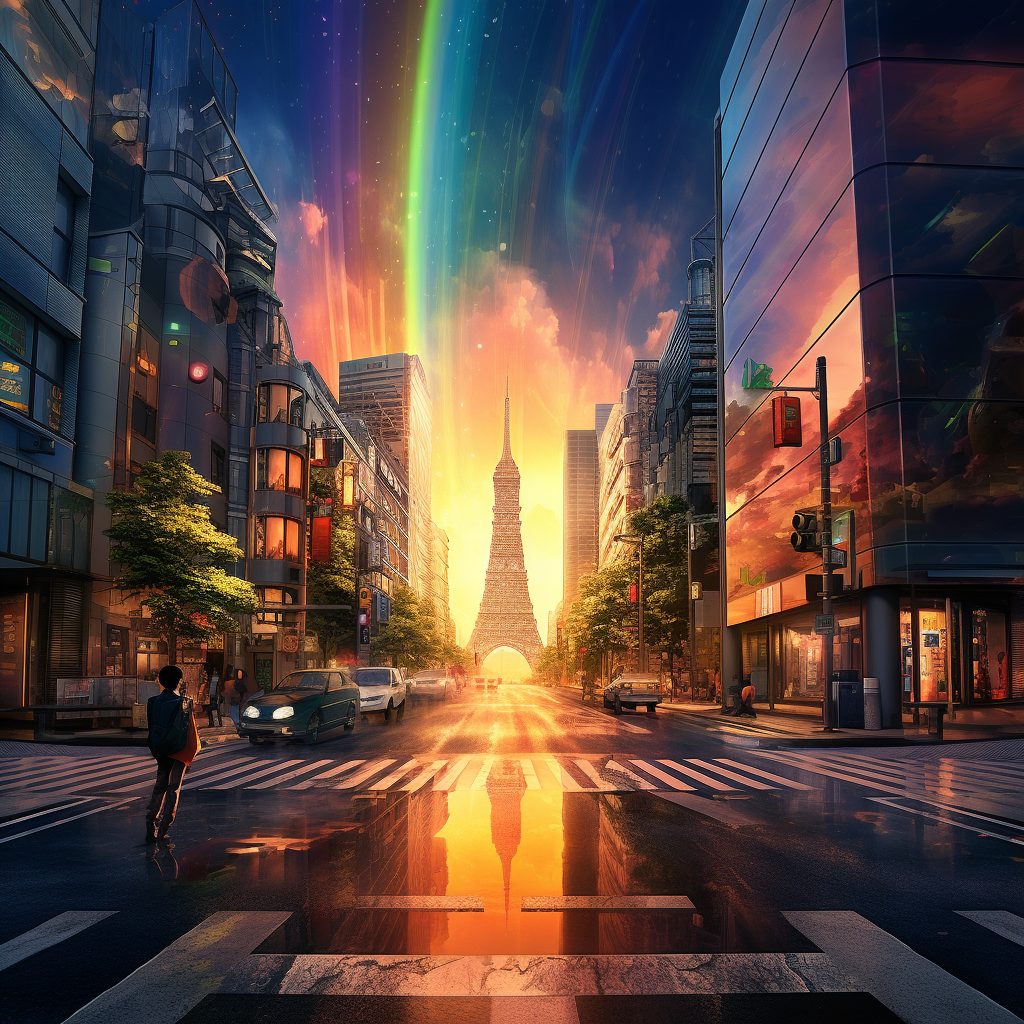 The City of Colors and Lights AI Artwork 21