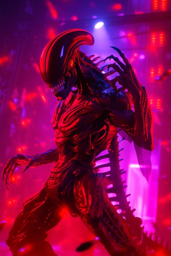 The Cyberpunk Alien Xenomorphs AI Artwork 12