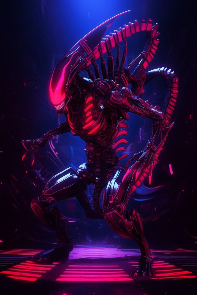 The Cyberpunk Alien Xenomorphs AI Artwork 14