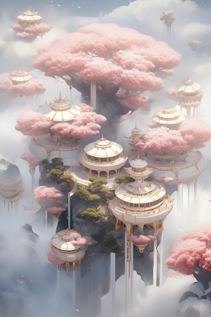 The Futuristic Treehouses AI Artwork 12