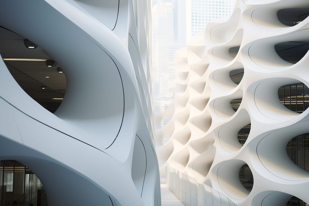 The Perforation-Style Architectural Buildings and Structures AI Artwork 19