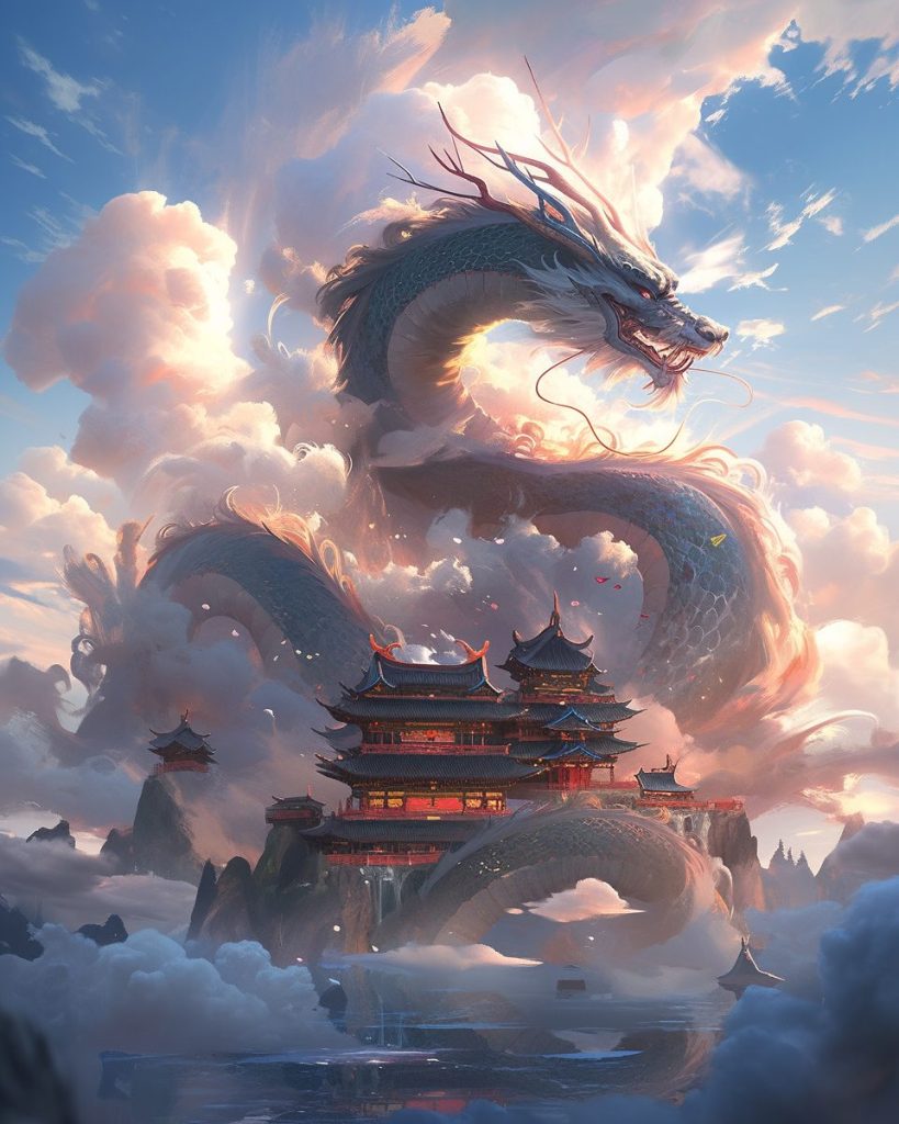 A Dragon from the Chinese Mythos AI Artwork 20