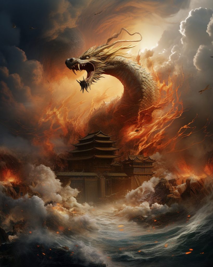 A Dragon from the Chinese Mythos AI Artwork 23