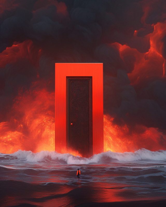 The Door of Fire and Sea Animated AI Artwork Video
