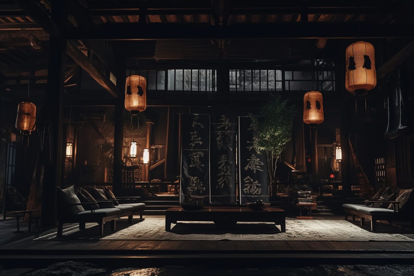 Traditional Japanese-Style Dark Wood Home Interior Designs