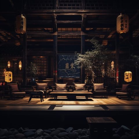 Traditional Japanese-Style Dark Wood Home Interior Designs
