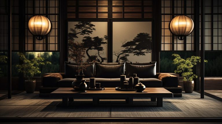 Traditional Japanese-Style Dark Wood Home Interior Designs