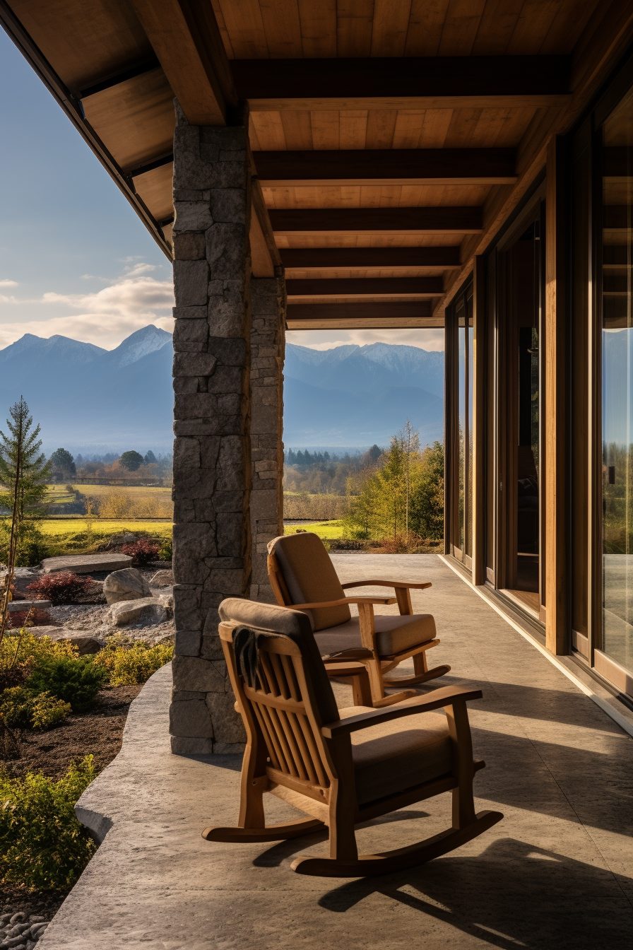 A Rustic Luxury House Porch