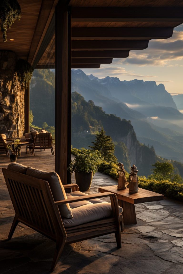 A Rustic Luxury House Porch
