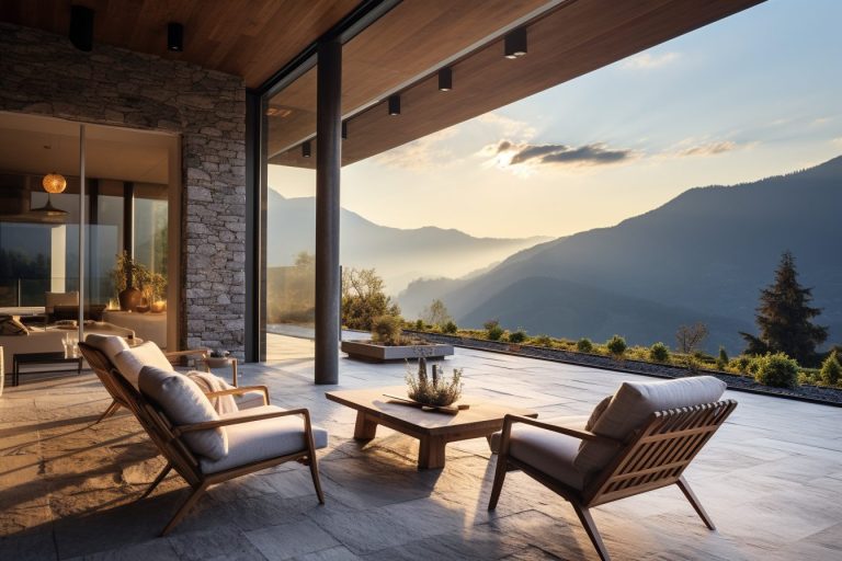 A Rustic Luxury House Porch