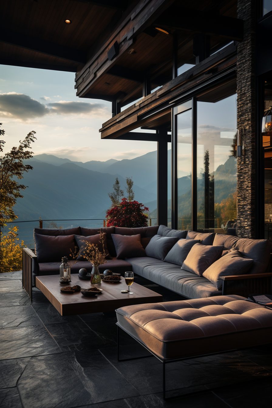 A Rustic Luxury House Porch