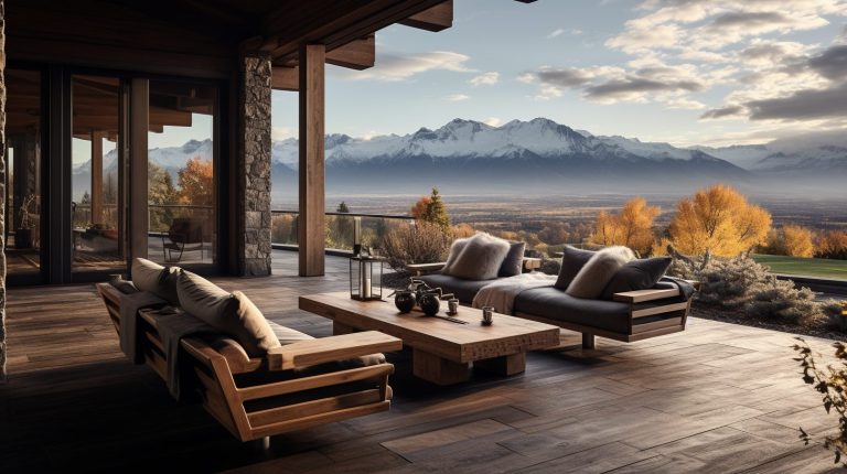 A Rustic Luxury House Porch