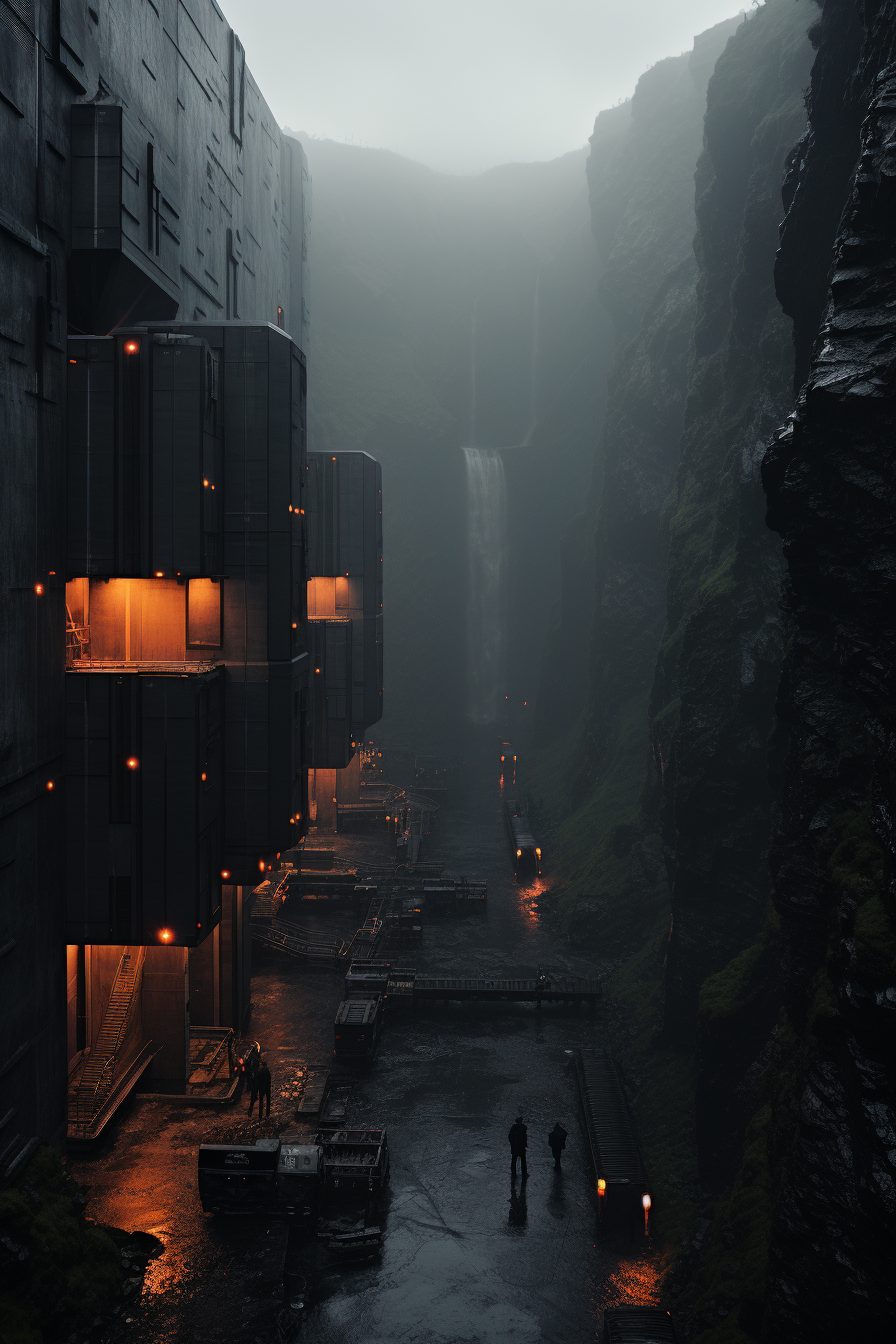 Brutalist and Futuristic Buildings by the Sea