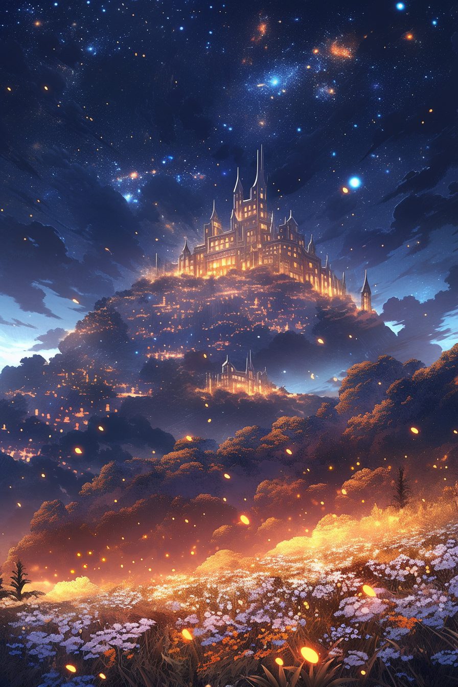 Buildings Between the Flowers and Stars
