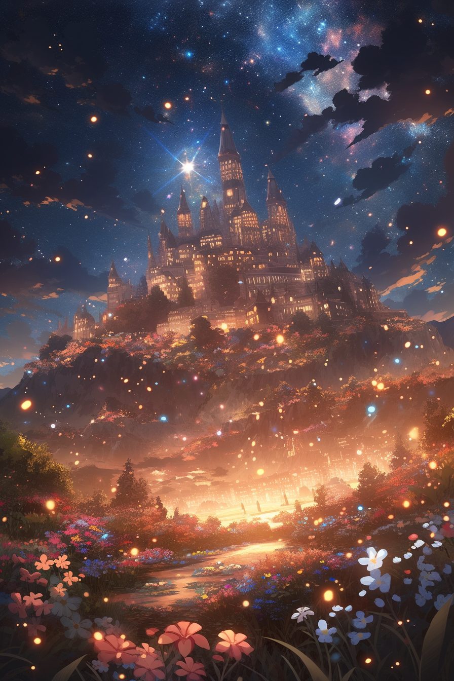 Buildings Between the Flowers and Stars