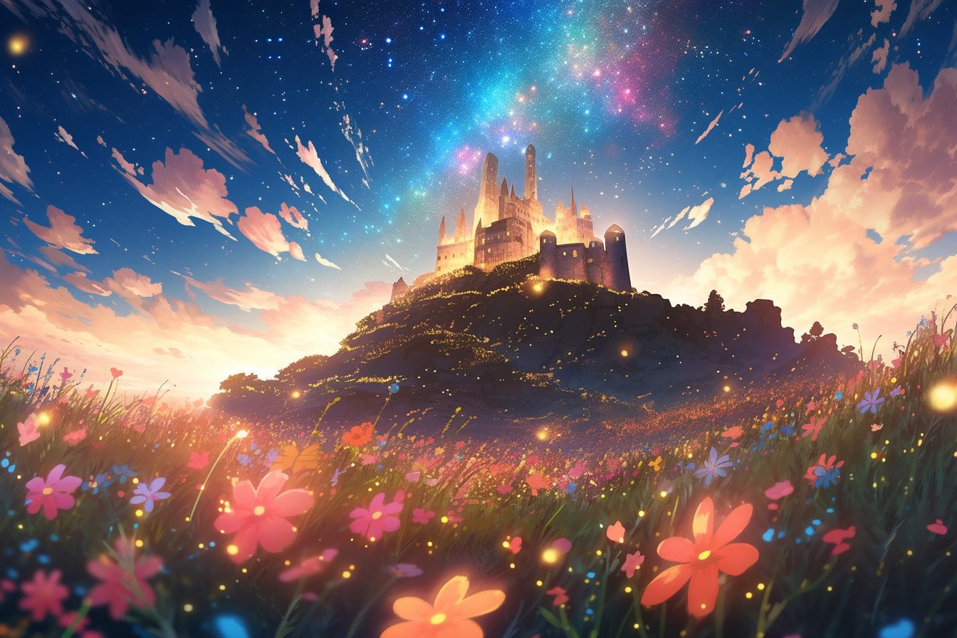 Buildings Between the Flowers and Stars
