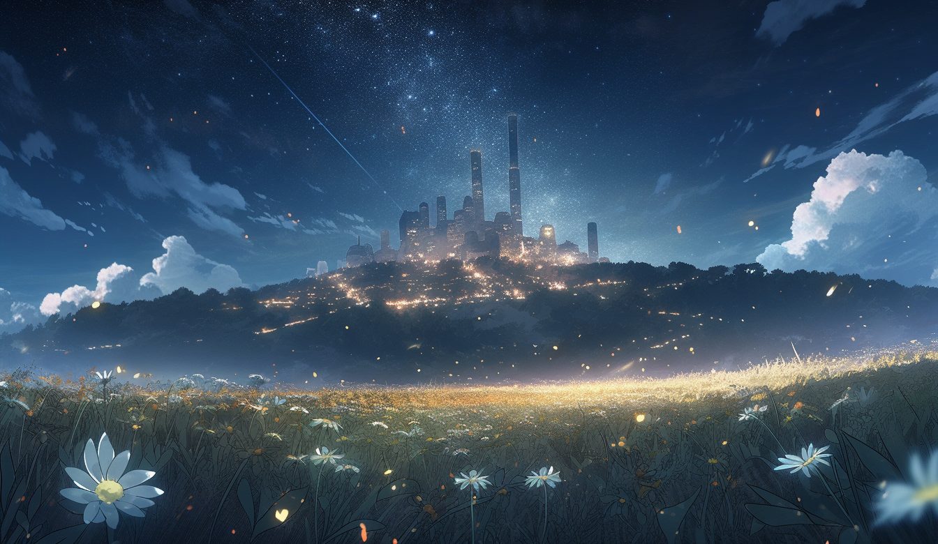 Buildings Between the Flowers and Stars