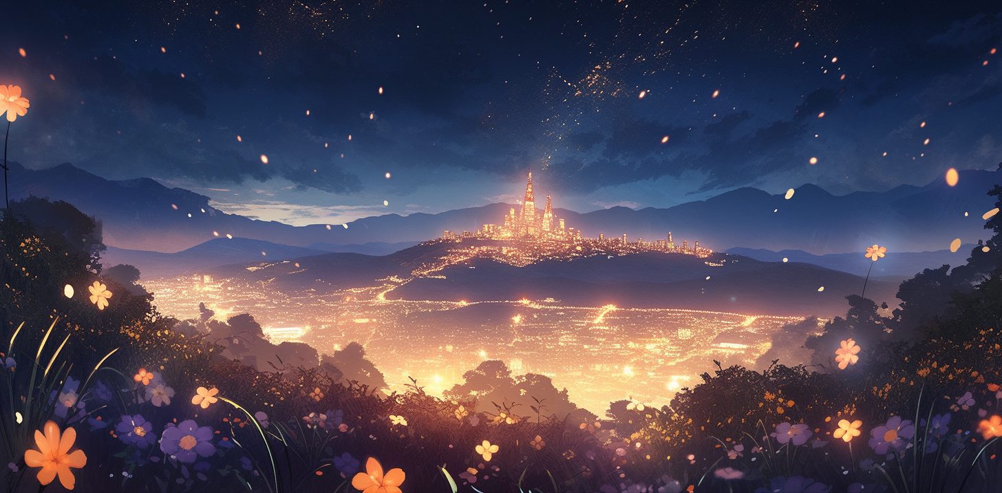 Buildings Between the Flowers and Stars