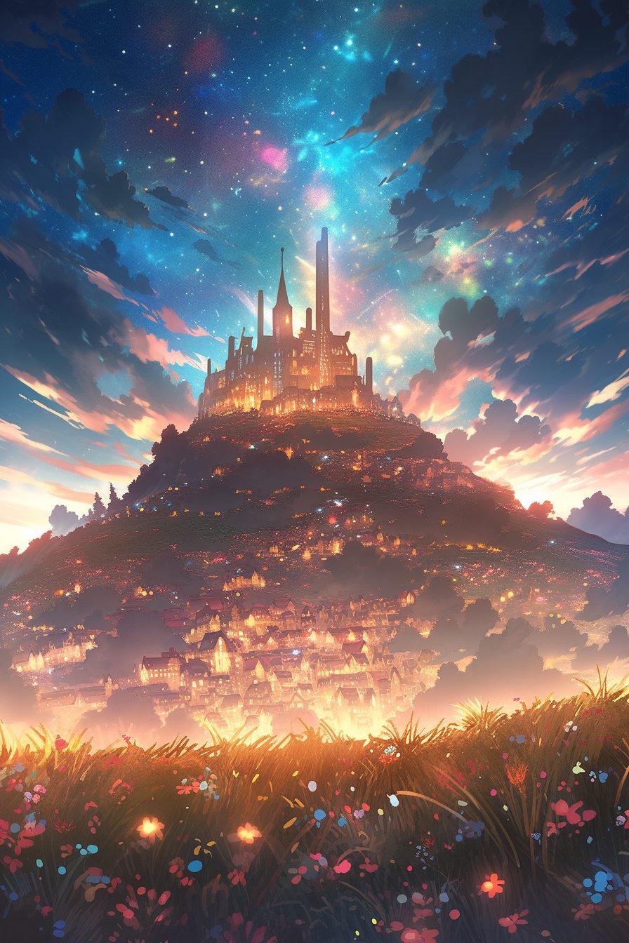 Buildings Between the Flowers and Stars