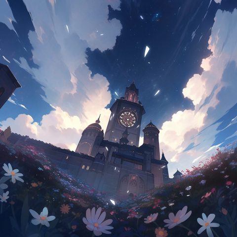 Buildings Between the Flowers and Stars