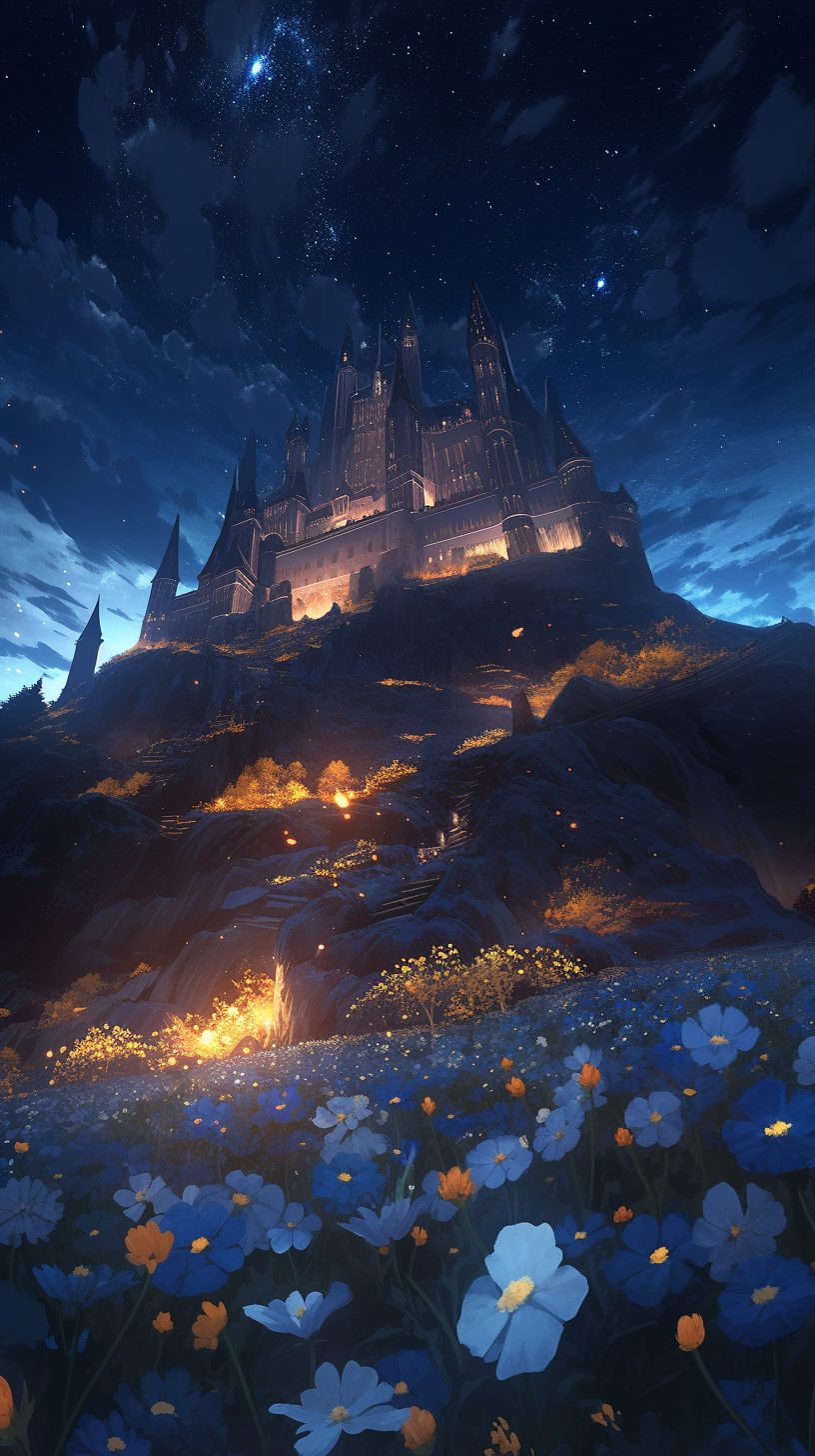 Buildings Between the Flowers and Stars