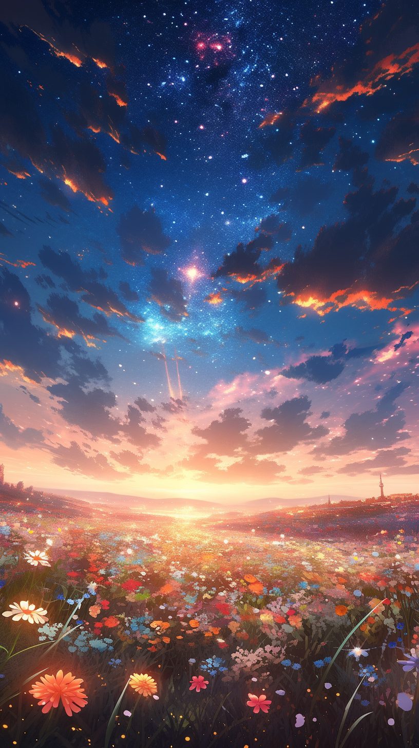 Buildings Between the Flowers and Stars