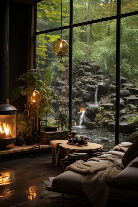 Contemporary House Interior Designs with a River View