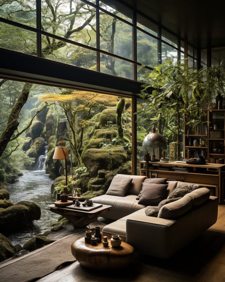 Contemporary House Interior Designs with a River View